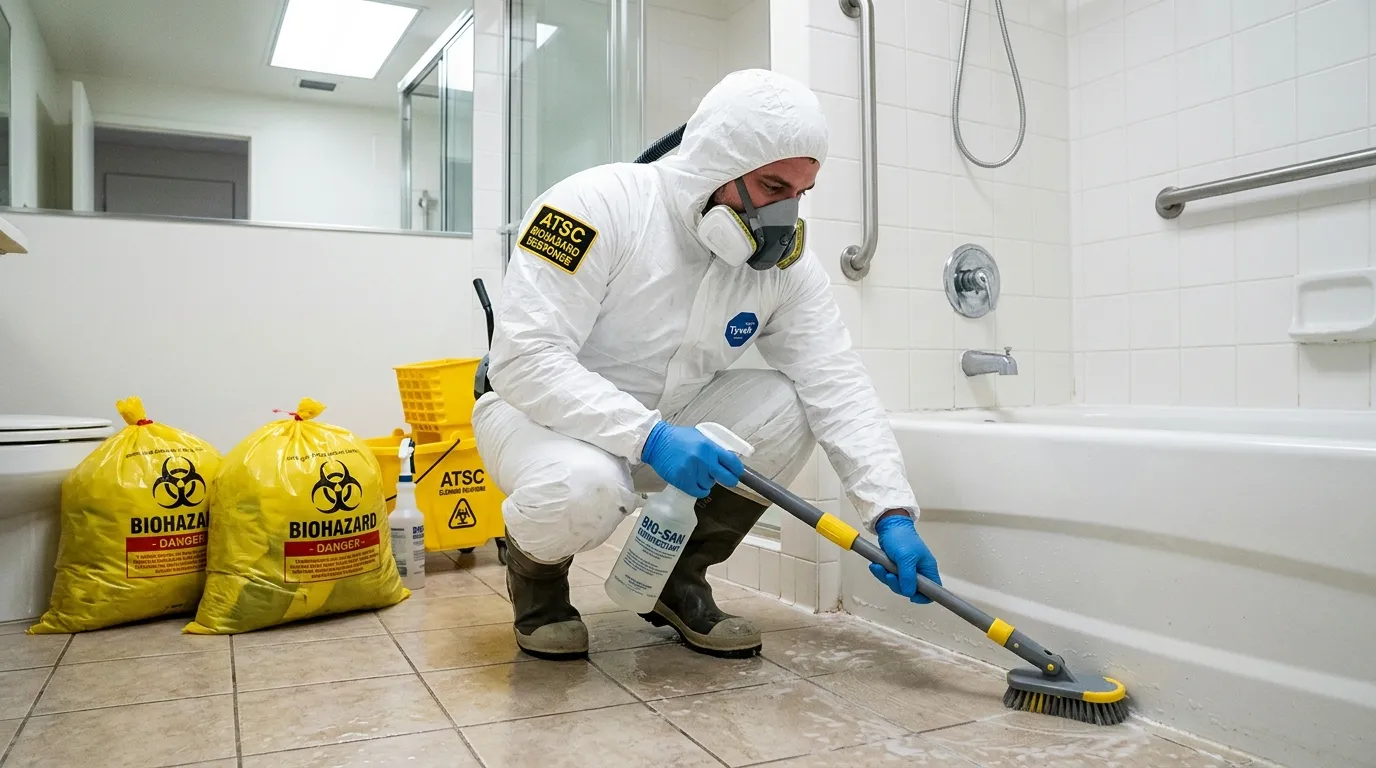 Decontamination equipment deployed for Blood Cleanup in Mapleton